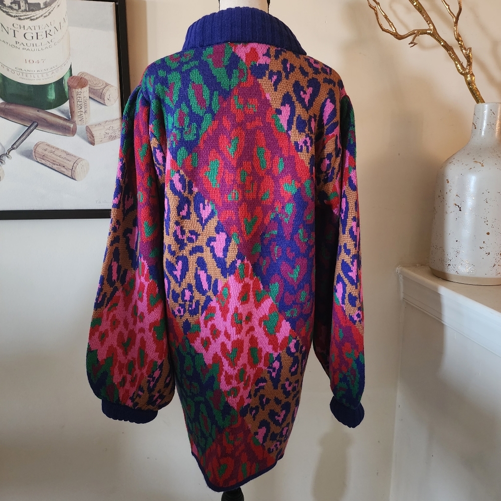 🔥FARM Rio Mixed Leopard Pop Sweater Dress - Picture 11 of 17